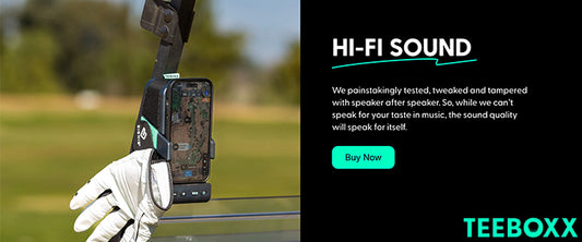 TeeBoxx - 3-in-1 Magnetic Smart Cart Hub & Golf Speaker
